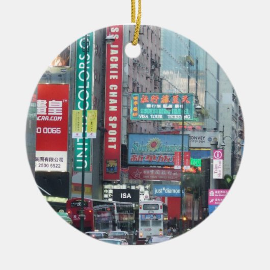 香港のオーナメント セラミックオーナメント (正面)