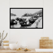 香港のサンパン1906 ポスター (キッチン)