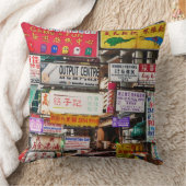 香港のシンボルや象徴のネオン通り クッション (ブランケット)