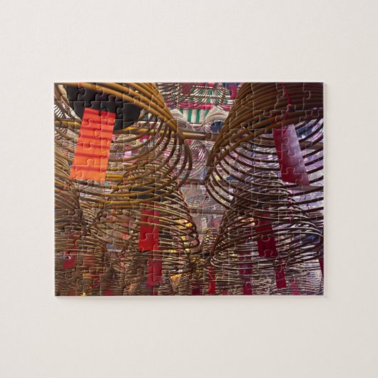 香港のマンモ仏教寺院 ジグソーパズル (横)