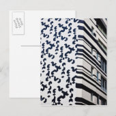 香港のモダンな黒と白の建築 ポストカード (正面/裏面)