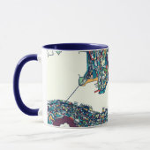 香港の中国の地図 マグカップ (左)