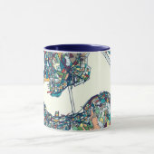 香港の中国の地図 マグカップ (中央)