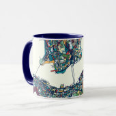 香港の中国の地図 マグカップ (正面左)