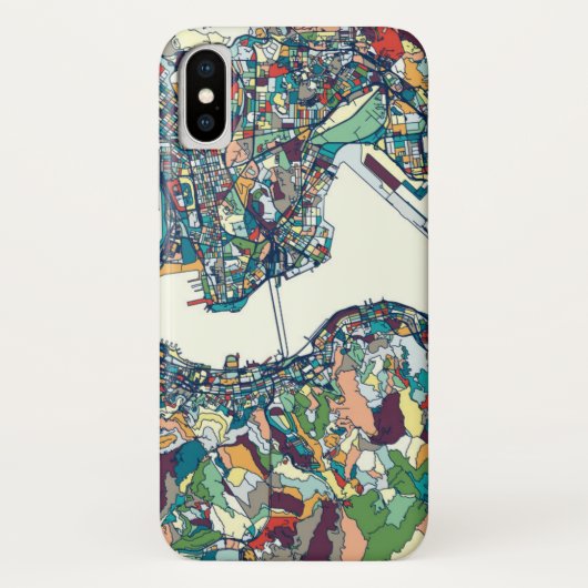 香港の中国の地図 Case-Mate iPhoneケース (裏面)