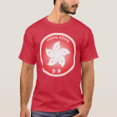 香港の丸い形をしたバウヒニアの花 Tシャツ (正面)