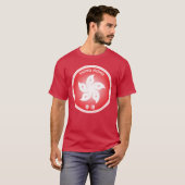香港の丸い形をしたバウヒニアの花 Tシャツ (正面フル)