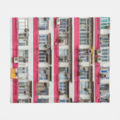 香港の住宅 フリースブランケット (正面(横))
