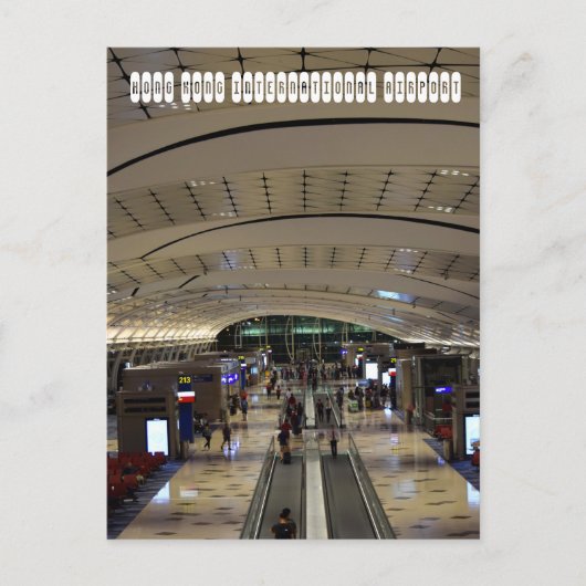 香港の国際空港 ポストカード (正面)