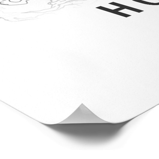 香港の地図 ポスター (角)