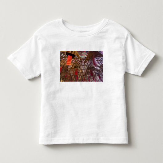 香港の文武廟 トドラーTシャツ (正面)