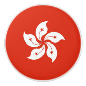 香港の旗とセラミックノブの引っ張り セラミックノブ (正面)