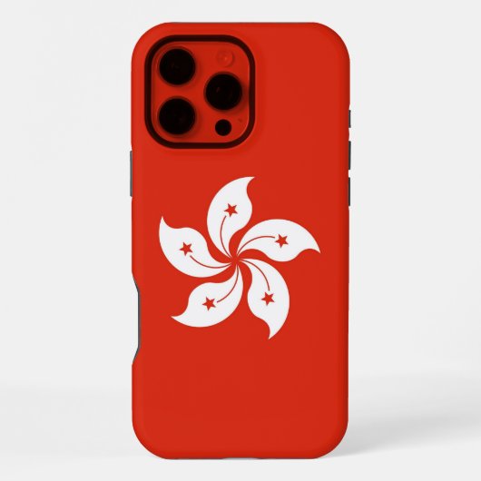 香港の旗のアップルiPhone 16 Pro Maxケース iPhoneケース (裏面)