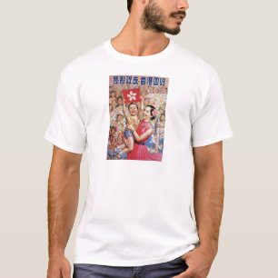 香港の旗ポスター Tシャツ
