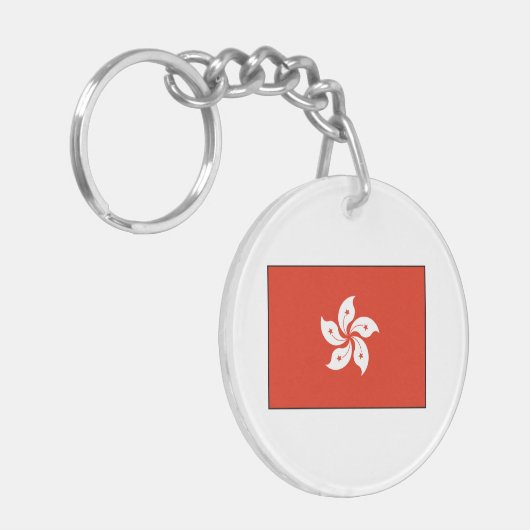 香港の旗 キーホルダー (正面左)