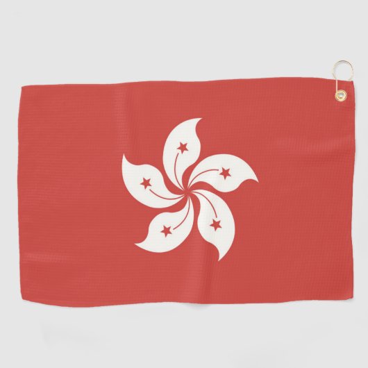 香港の旗 ゴルフタオル (横)