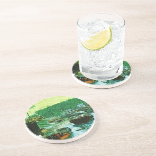 香港の水上タクシー抽象芸術印象主義 コースター (側面)