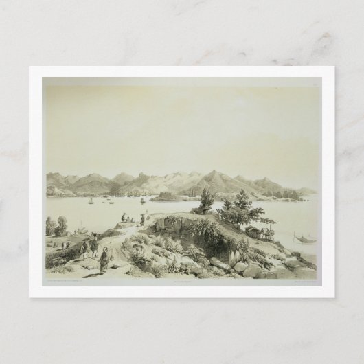 香港の湾と島、プレート4 'Ske ポストカード (正面)