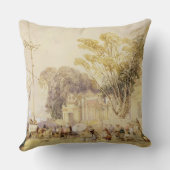 香港の湾の村の正方形は、5つのfrをめっきします クッション (裏面)