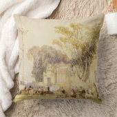 香港の湾の村の正方形は、5つのfrをめっきします クッション (ブランケット)