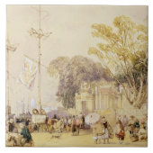 香港の湾の村の正方形は、5つのfrをめっきします タイル (正面)