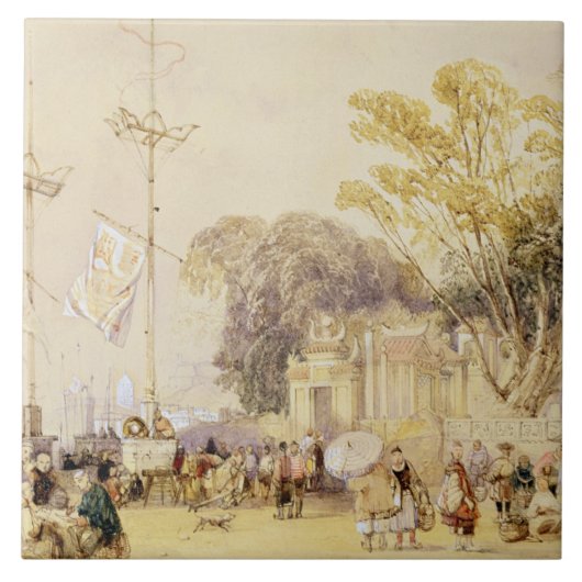 香港の湾の村の正方形は、5つのfrをめっきします タイル (正面)