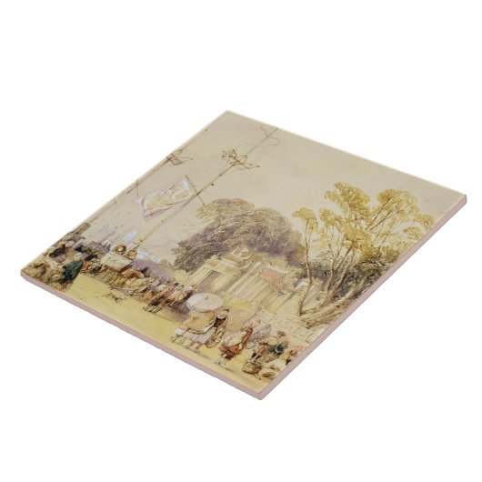 香港の湾の村の正方形は、5つのfrをめっきします タイル (側面)