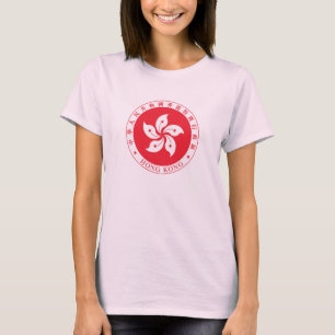 香港の紋章のワイシャツ Tシャツ