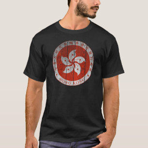 香港の紋章付き外衣 Tシャツ