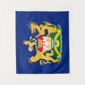 香港の自主性の動きの旗-龍獅香港旗/香港自治運動旗]] タペストリー (正面)