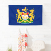 香港の自主性の動きの旗-龍獅香港旗/香港自治運動旗]] 横断幕 (インサイチュ)