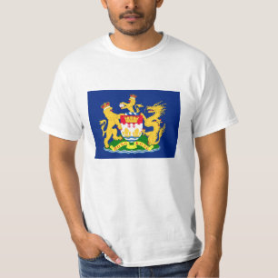 香港の自主性の動きの旗-龍獅香港旗/香港自治運動旗]] Tシャツ