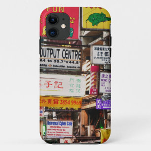 香港の街のネオンサイン iPhone 11 ケース