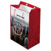 香港の街並み ミディアムペーパーバッグ (正面アングル)