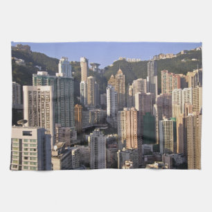 香港の都市景観、中国 キッチンタオル