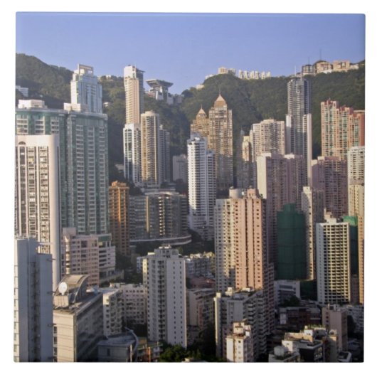 香港の都市景観、中国 タイル (正面)