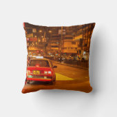 香港の静かな夜通り旅行シーンでモンk クッション (裏面)