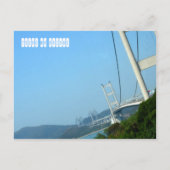 香港のTsing Ma Bridge ポストカード (正面)