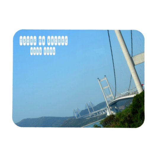 香港のTsing Ma Bridge マグネット (横)