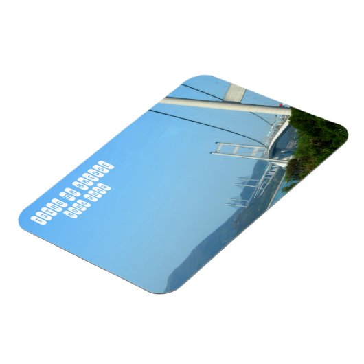 香港のTsing Ma Bridge マグネット (左側)