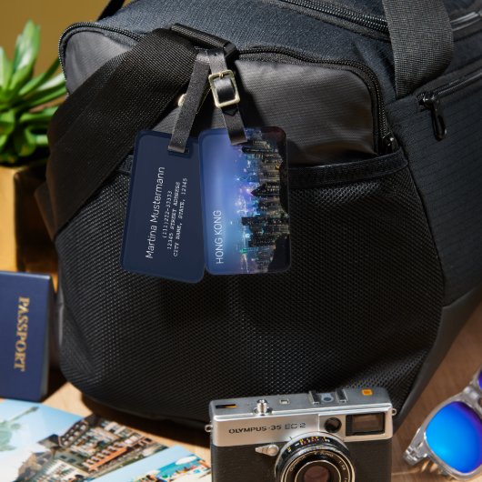 香港アイランドスカイラインパノラマナイト ラゲッジタグ (正面&裏面)