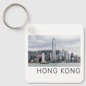 香港アイランドスカイラインレトロシティスケープヴィンテージ キーホルダー (正面)