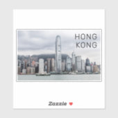 香港アイランドスカイラインレトロシティスケープヴィンテージ シール (シート)