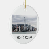 香港アイランドスカイラインレトロシティスケープヴィンテージ セラミックオーナメント (右)