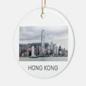 香港アイランドスカイラインレトロシティスケープヴィンテージ セラミックオーナメント (左)