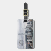 香港アイランドスカイラインレトロシティスケープヴィンテージ ラゲッジタグ (正面縦)