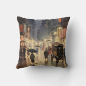 香港ウォーター絵画カラー1940装飾用クッション クッション (裏面)