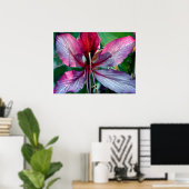 香港オーキッドツリーフラワー ポスター (ホームオフィス)