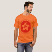香港コートオブアームズ詳細 Tシャツ (正面フル)