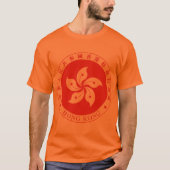 香港コートオブアームズ詳細 Tシャツ (正面)